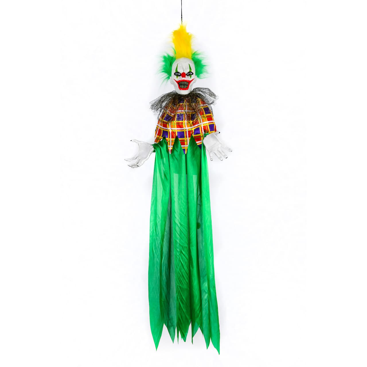 39&#x22; Halloween Sound Activated Hanging Animated Clown